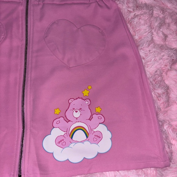 Carebears Pink Zip Up Skirt - Medium - Picture 3 of 5